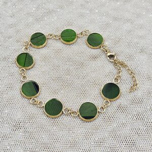 Bracelet vert MARQUETERIE