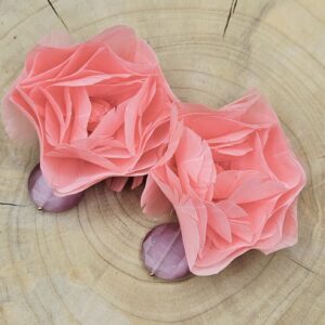 Boucles d'oreilles Fleurs CORAIL